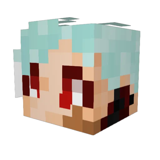 dmanPL Minecraft avatar head, 3D render