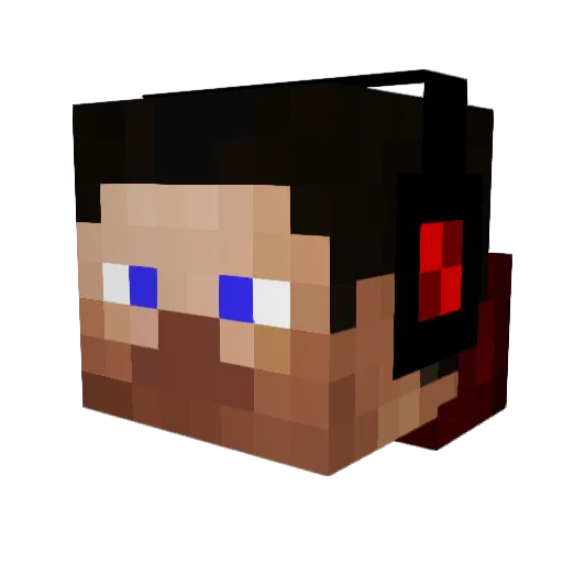 dmandude Minecraft avatar head, 3D render