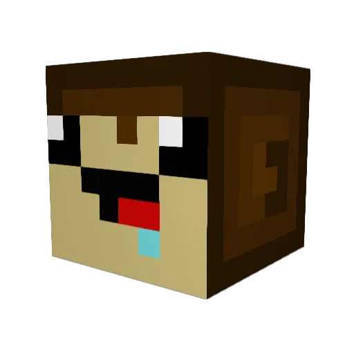dmanxyz14 Minecraft avatar head, 3D render