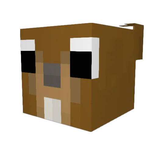 dmastrapasqua Minecraft avatar head, 3D render