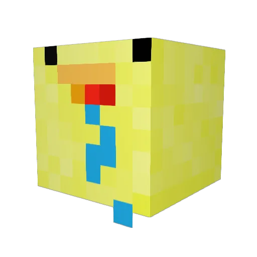 dmbu Minecraft avatar head, 3D render