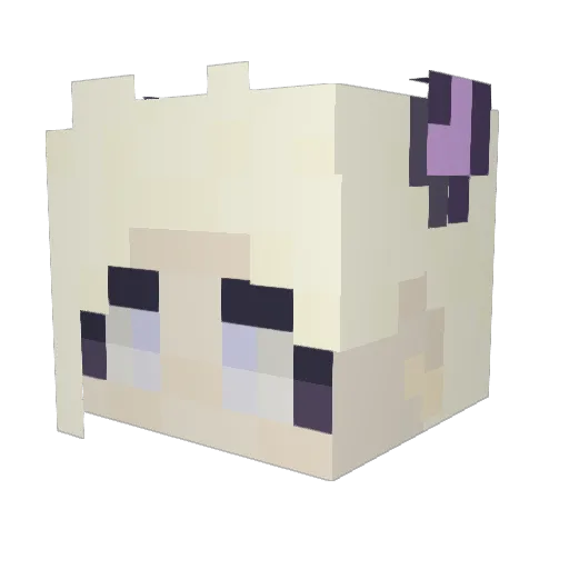 dmbvid Minecraft avatar head, 3D render