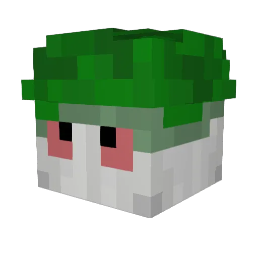 dmdayton Minecraft avatar head, 3D render