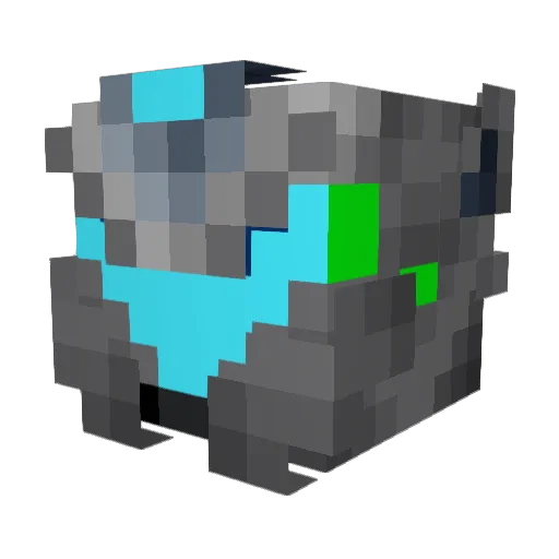 dmdpp Minecraft avatar head, 3D render