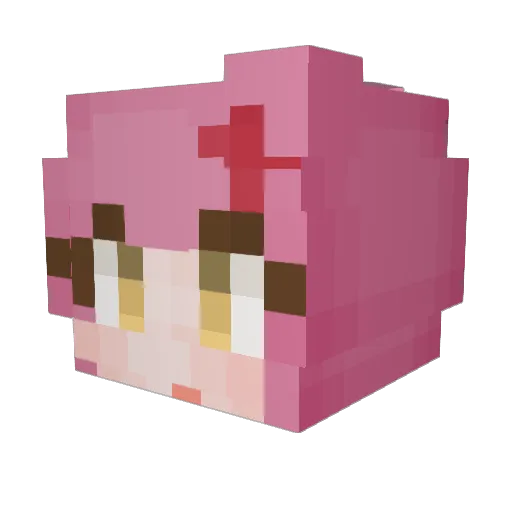 dmdtnrh Minecraft avatar head, 3D render
