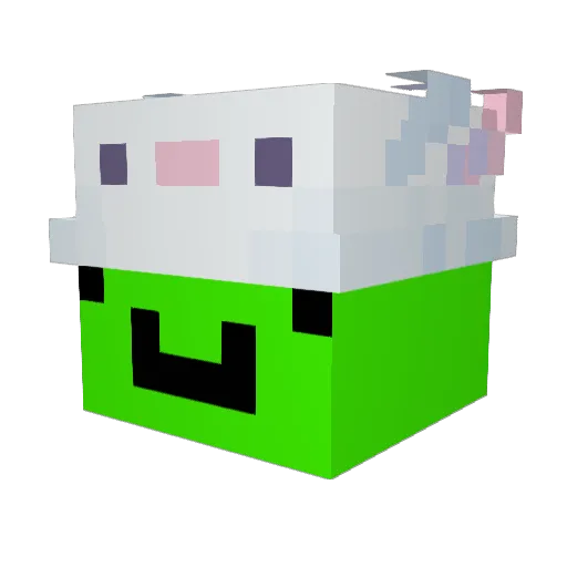 dmihano Minecraft avatar head, 3D render