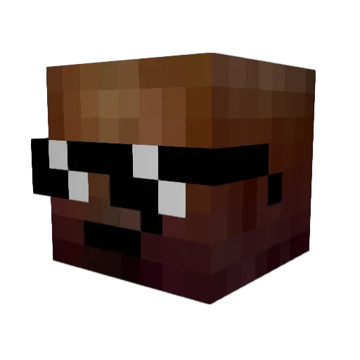 dmir2012 Minecraft avatar head, 3D render