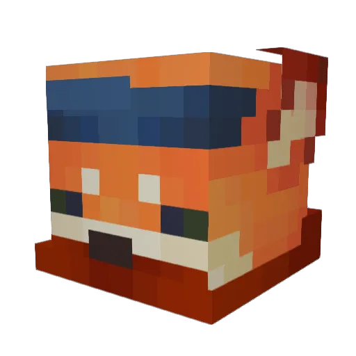 dmitri_12 Minecraft avatar head, 3D render