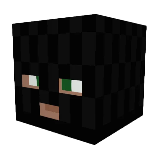 dmitribivol Minecraft avatar head, 3D render