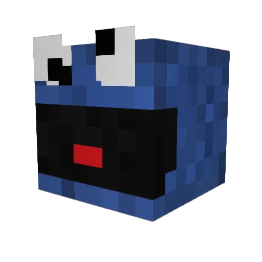dmitrymednov Minecraft avatar head, 3D render