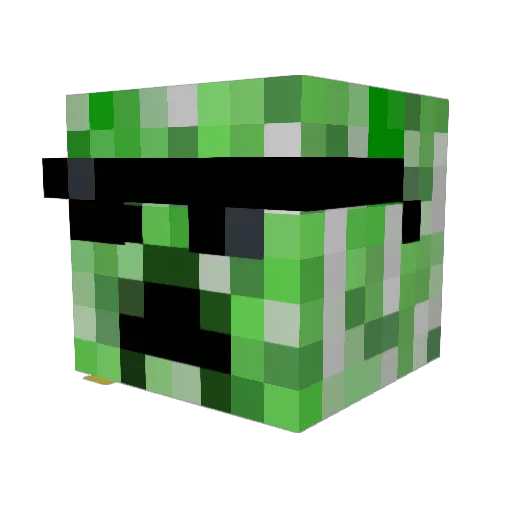 dmm033193 Minecraft avatar head, 3D render