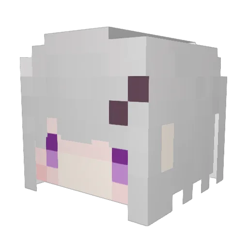 dmonio1 Minecraft avatar head, 3D render