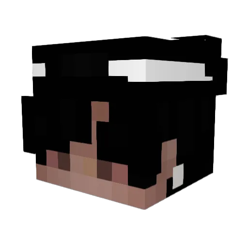 dmonxf Minecraft avatar head, 3D render