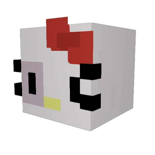 dmonxj1t Minecraft avatar head, 3D render