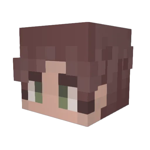 dmorg77 Minecraft avatar head, 3D render
