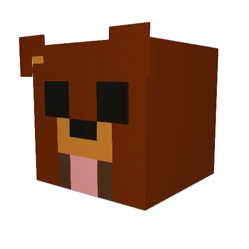 dmp1703 Minecraft avatar head, 3D render