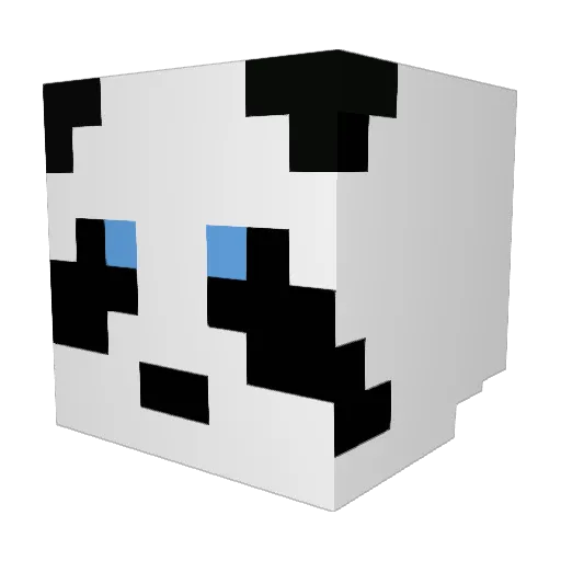 dmp2 Minecraft avatar head, 3D render
