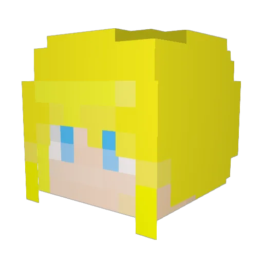 dmsco1116 Minecraft avatar head, 3D render