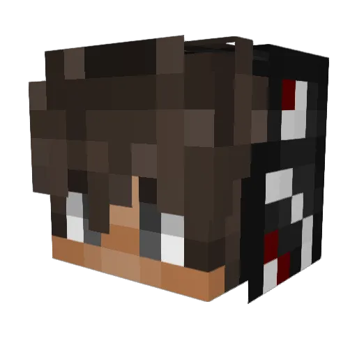 dmsky Minecraft avatar head, 3D render