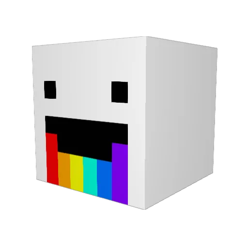 dmvogel Minecraft avatar head, 3D render