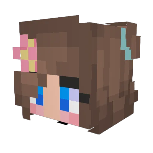 dmwilde Minecraft avatar head, 3D render