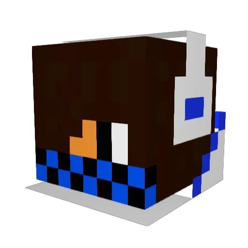 dmwolf24 Minecraft avatar head, 3D render