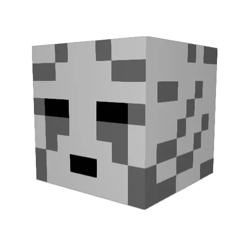 dmyer Minecraft avatar head, 3D render