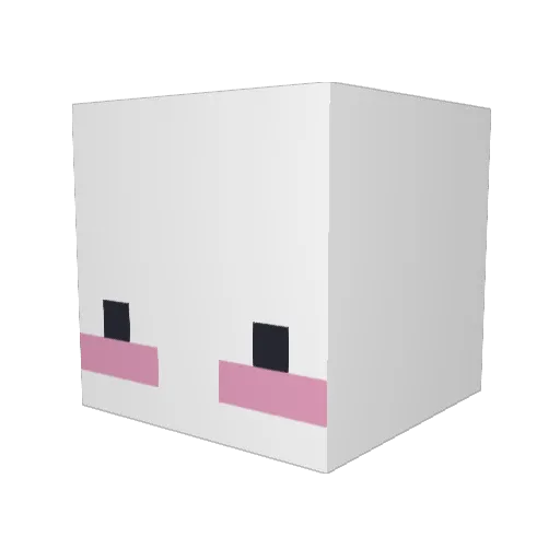 dn091234 Minecraft avatar head, 3D render