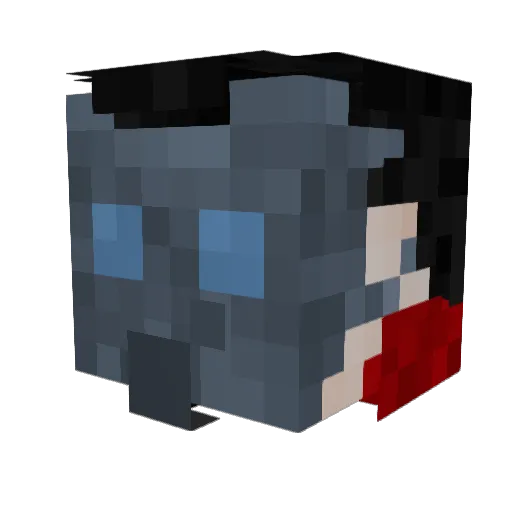 dnL12 Minecraft avatar head, 3D render