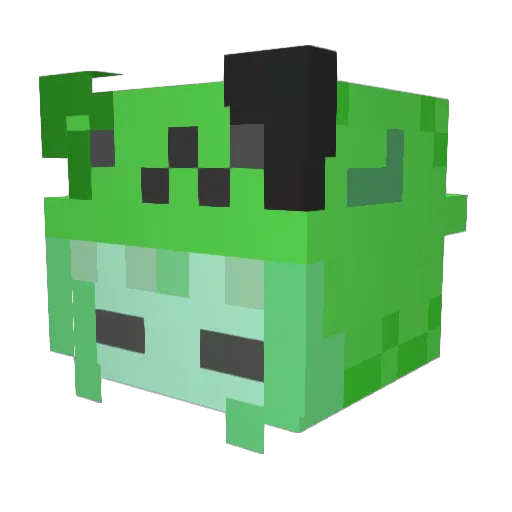 dnaiel_ Minecraft avatar head, 3D render