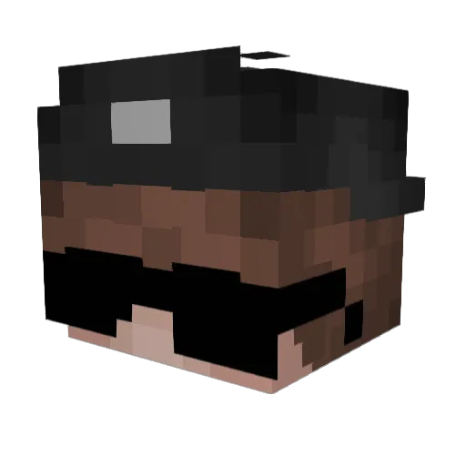 dnaixxq Minecraft avatar head, 3D render