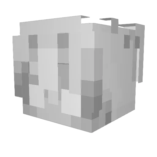 dnalol Minecraft avatar head, 3D render