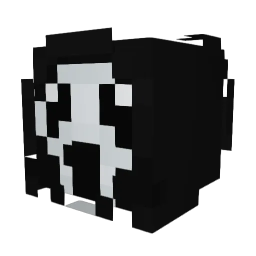 dndHd Minecraft avatar head, 3D render