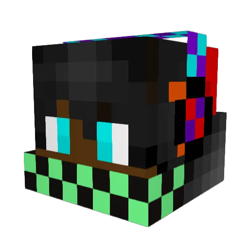 dndealer Minecraft avatar head, 3D render