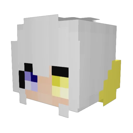 dngid Minecraft avatar head, 3D render