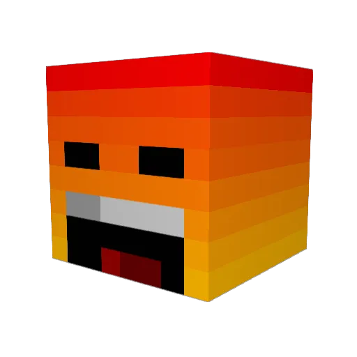 dnl49 Minecraft avatar head, 3D render