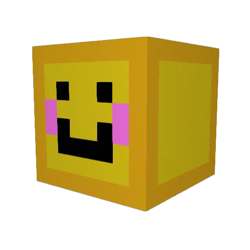 dnll Minecraft avatar head, 3D render
