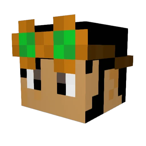 dnommyarr Minecraft avatar head, 3D render