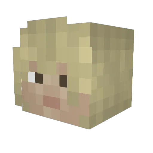 dnsmchlkv Minecraft avatar head, 3D render