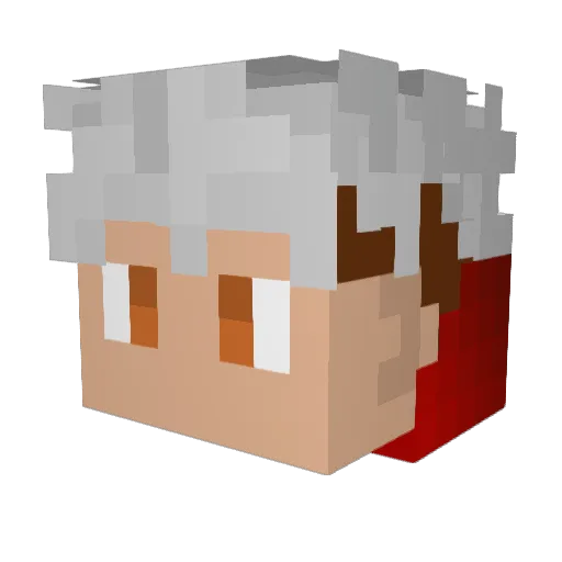 dnvrs Minecraft avatar head, 3D render