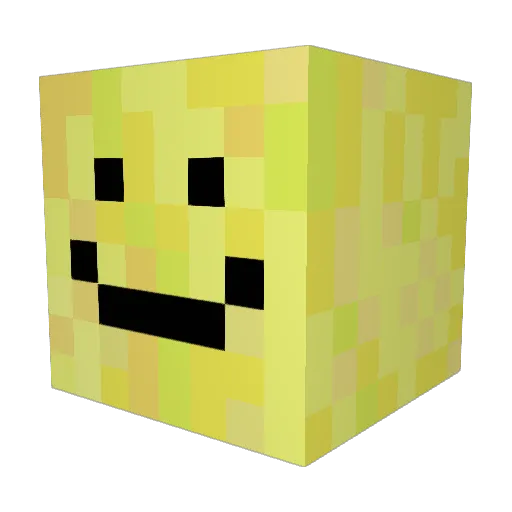 dny888 Minecraft avatar head, 3D render