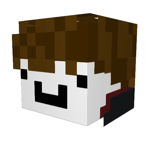 dnz7 Minecraft avatar head, 3D render
