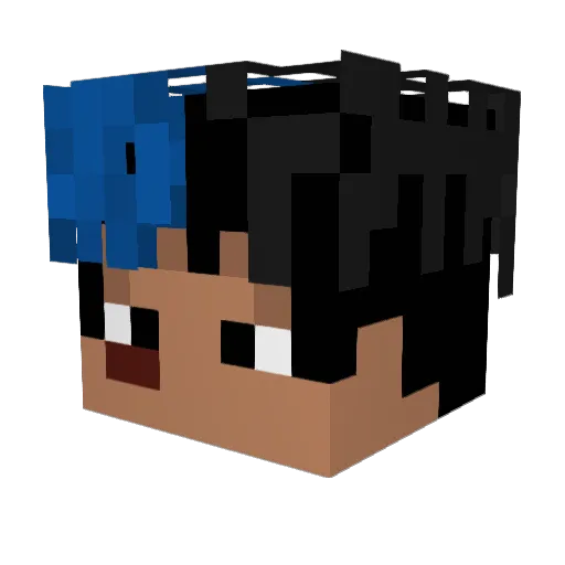 dnzub5 Minecraft avatar head, 3D render