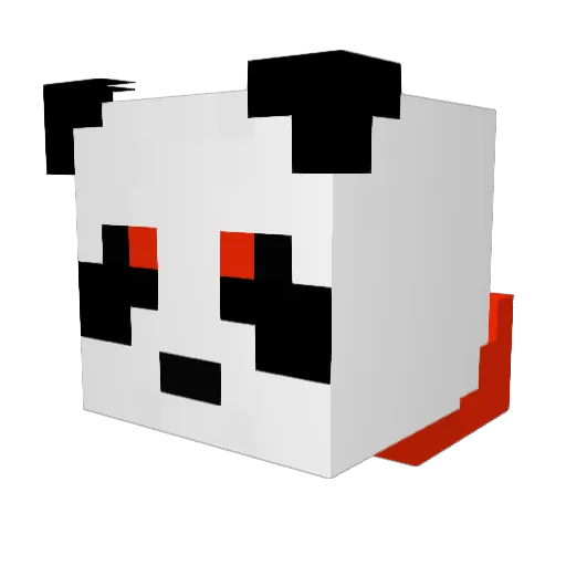 do0o7e Minecraft avatar head, 3D render