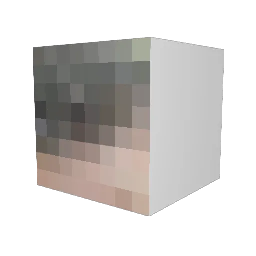 do_hyun1 Minecraft avatar head, 3D render