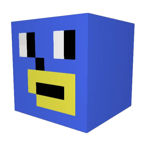 do_u_even_blaze Minecraft avatar head, 3D render
