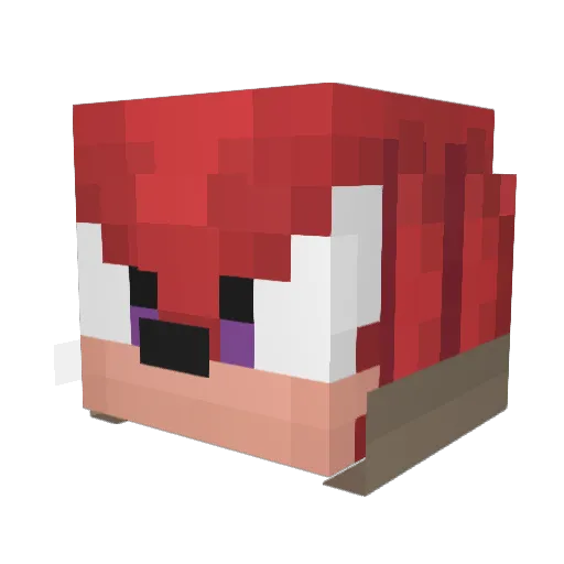 dob_y Minecraft avatar head, 3D render