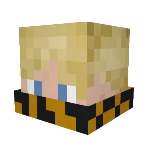 dobby_lp Minecraft avatar head, 3D render