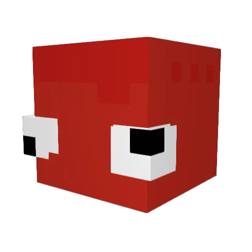 dobbyisgod Minecraft avatar head, 3D render