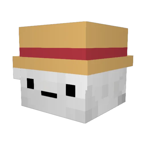 dobjos Minecraft avatar head, 3D render